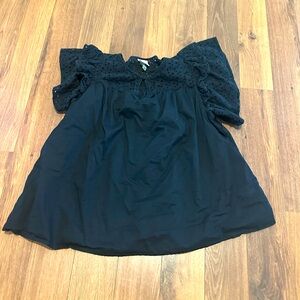 Women’s A New Day black eyelet top with Angle Wings